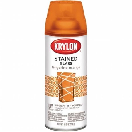 KRYLON Krylon STG-9034 11.5 oz Stained Glass Paint - Tangerine Orange STG-9034